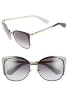 Women's Kate Spade New York 'genice' 57mm Cat-eye Sunglasses -