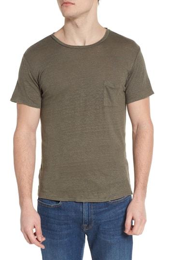 Men's Rails Garrett Linen T-shirt - Green