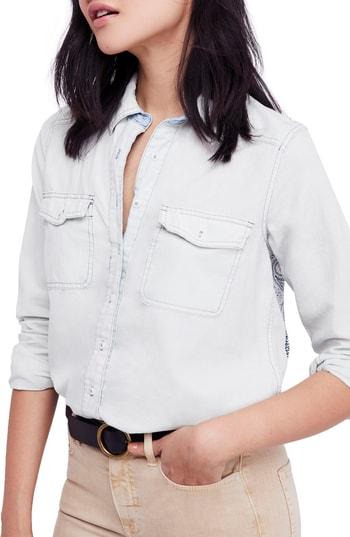Women's Free People Bandana Bandit Top - White