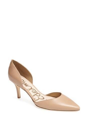 Sam Edelman 'opal' D'orsay Pump Classic Nude Leather