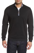 Men's Johnnie-o Sully Quarter Zip Pullover - Black