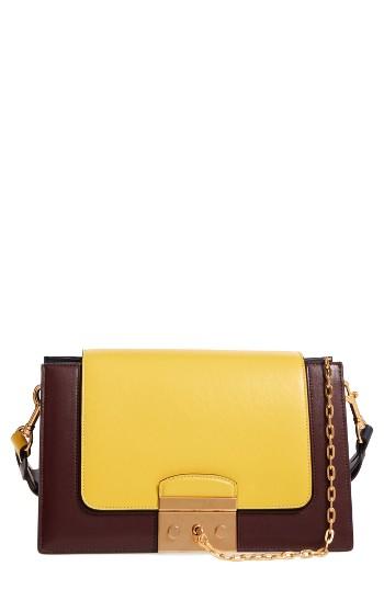 Mulberry Pembroke Color Block Leather Shoulder Bag -