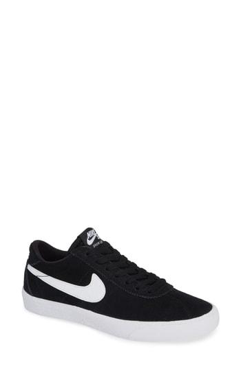 Women's Nike Sb Bruin Low Skateboarding Sneaker .5 M - Black