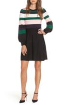 Women's Vince Camuto Balloon Sleeve Fit & Flare Sweater Dress - Blue