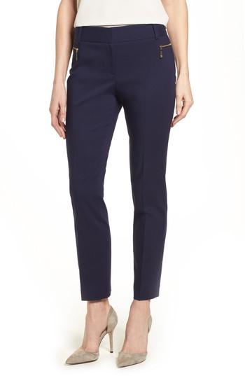 Women's Chaus Dena Zip Pocket Ankle Pants - Blue