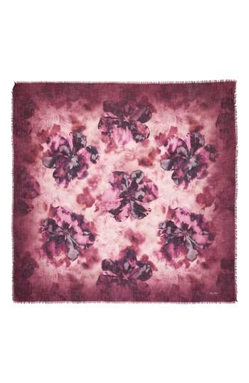Women's Max Mara Manioca Silk, Wool & Cashmere Scarf, Size - Purple