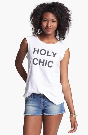 Project Social T 'holy Chic' Muscle Tee (juniors) White
