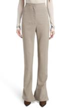 Women's Acne Studios Toni Fluid Wide Leg Wool Pants Us / 32 Eu - Beige