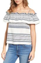 Women's Splendid Traveler Off The Shoulder Cotton Top - White