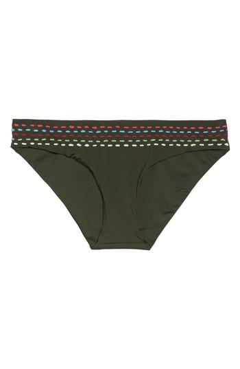 Women's Becca Quest American Bikini Bottoms - Green
