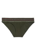 Women's Becca Quest American Bikini Bottoms - Green