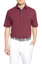 Men's Bobby Jones Liquid Cotton Feed Stripe Polo, Size - Blue