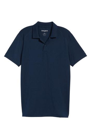 Men's Bonobos M-flex Flatiron Slim Fit Golf Polo, Size - Blue