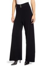 Women's Ag Quill Wide Leg Wool & Cashmere Pants - Black