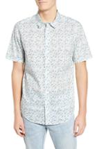 Men's Rvca Makoto Woven Shirt, Size - Ivory