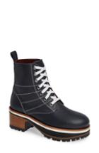Women's Sies Marjan Jessa Combat Boot Us / 38eu - Purple
