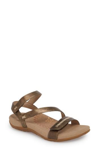 Women's Aetrex Gabby Sandal -6.5us / 36eu - Metallic