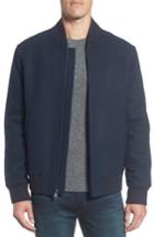 Men's Marc New York Shadow Plaid Baseball Jacket - Blue