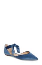 Women's Sole Society Teena D'orsay Flat With Ties M - Blue