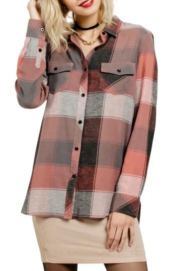 Women's Volcom Fly High Flannel Top