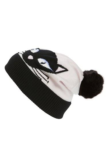 Women's Kate Spade New York Cool Cat Pom Beanie -