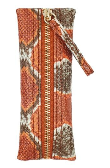 Kelly Wynne Zip Privacy Pouch - Orange