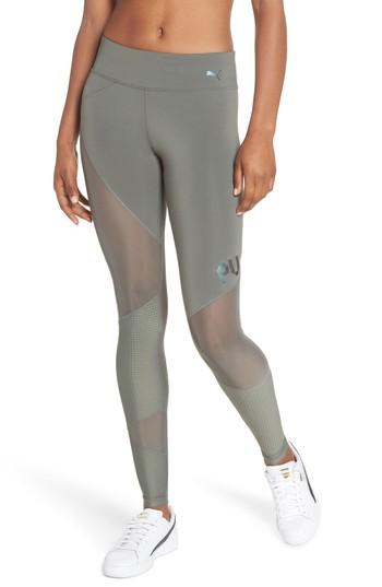 Women's Puma Punch Leggings - Grey