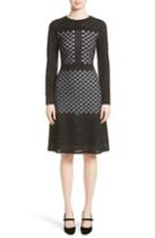Women's St. John Collection Illusion Checkerboard Dress - Black