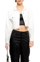 Women's Topshop Spot Corduroy Jacket Us (fits Like 0-2) - Blue