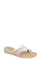 Women's Tuscany By Easy Street Sonia Flip-flop N - White