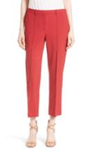 Women's Theory Hartsdale Good Wool Crop Pants - Red