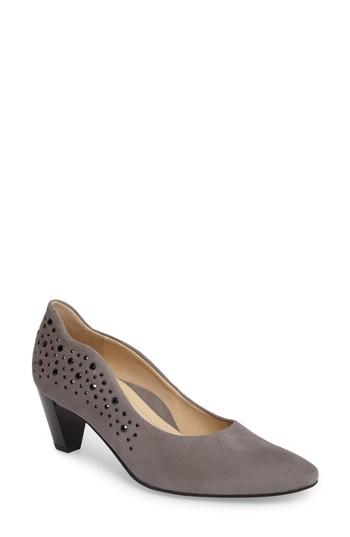 Women's Ara Pippa Crystal Embellished Pump M - Grey