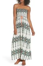 Women's Heidi Klein Smocked Cover-up Maxi Dress - Green