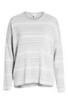 Women's Eileen Fisher Stripe Organic Cotton Sweater
