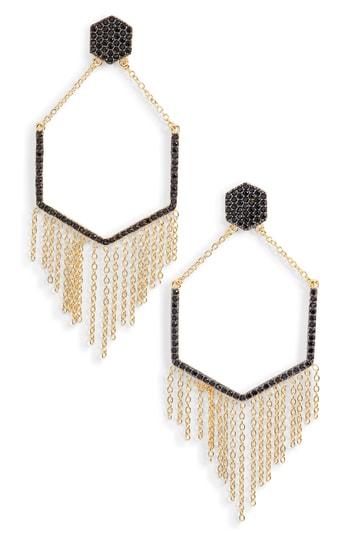 Women's Sterling Forever Geo Daze Fringe Drop Earrings