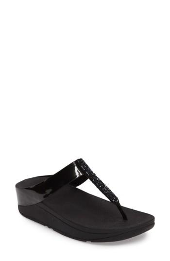 Women's Fitflop(tm) Fino Flip Flop Sandal M - Black