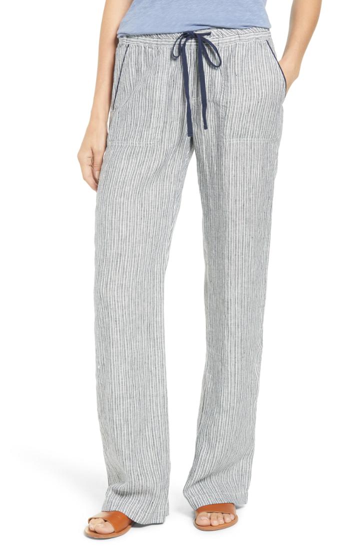 Women's Caslon Linen Pants - Ivory