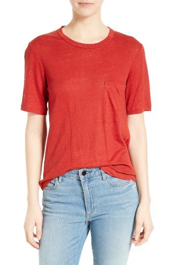 Women's A.l.c. Joels Cutout Linen Tee