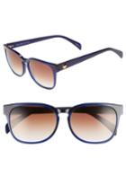 Women's Draper James 55mm Rectangular Sunglasses - Blue