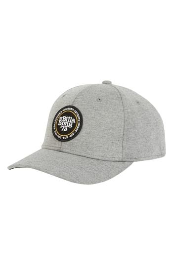 Men's Billabong Walled Stretch Baseball Cap - Grey