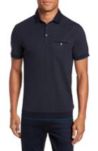 Men's Ted Baker London Alburt Modern Slim Fit Polo (s) - Blue
