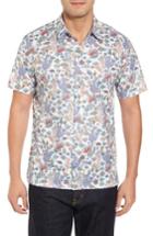 Men's Tori Richard Aquaculture Slim Fit Camp Shirt, Size - White