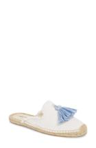 Women's Soludos Frayed Tassel Espadrille Loafer Mule .5 M - White