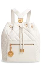 Versace Quilted Leather Drawstring Backpack -