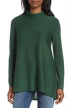 Petite Women's Eileen Fisher Scrunch Turtleneck Sweater P - Green