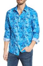 Men's Bonobos Premium Slim Fit Print Sport Shirt R - Blue