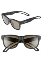 Women's Smith Lowdown Focus 56mm Chromapop Sunglasses - Matte Black/ Grey Green
