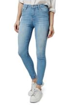 Petite Women's Topshop Moto Jamie Jeans W X 28l (fits Like 27w) - Blue