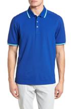 Men's Cutter & Buck Tipped Drytec Polo - Blue