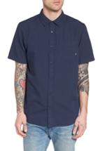 Men's Vans Giddings Short Sleeve Shirt - Blue